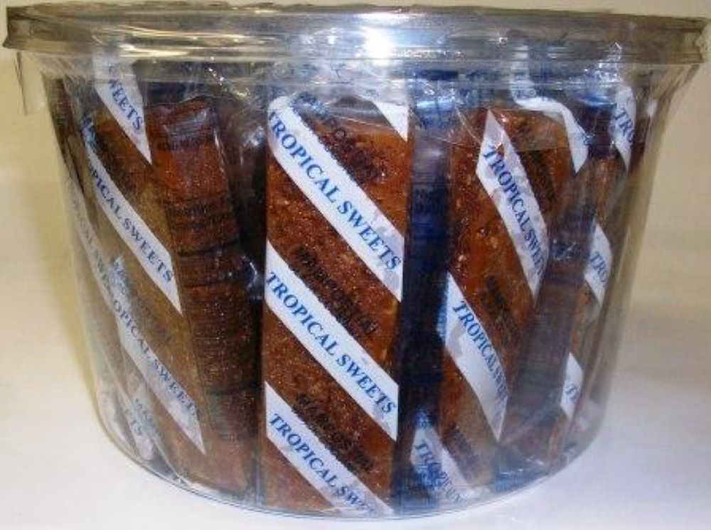 Bowl of (20) Pieces of Black Coconut Candy (Dulce de Mampostial)