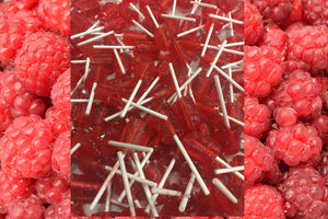 Pilones De Fresa (Raspberry Lollipops)