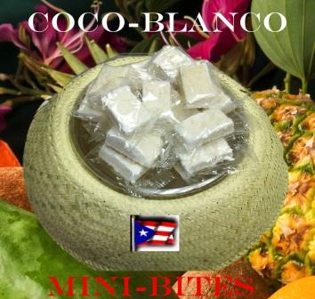 White Coconut Mini-Bites Bag (Trocitos de Dulces de Coco-Blanco)